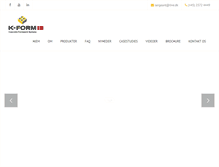 Tablet Screenshot of kform.dk