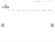 Tablet Screenshot of kform.co.uk